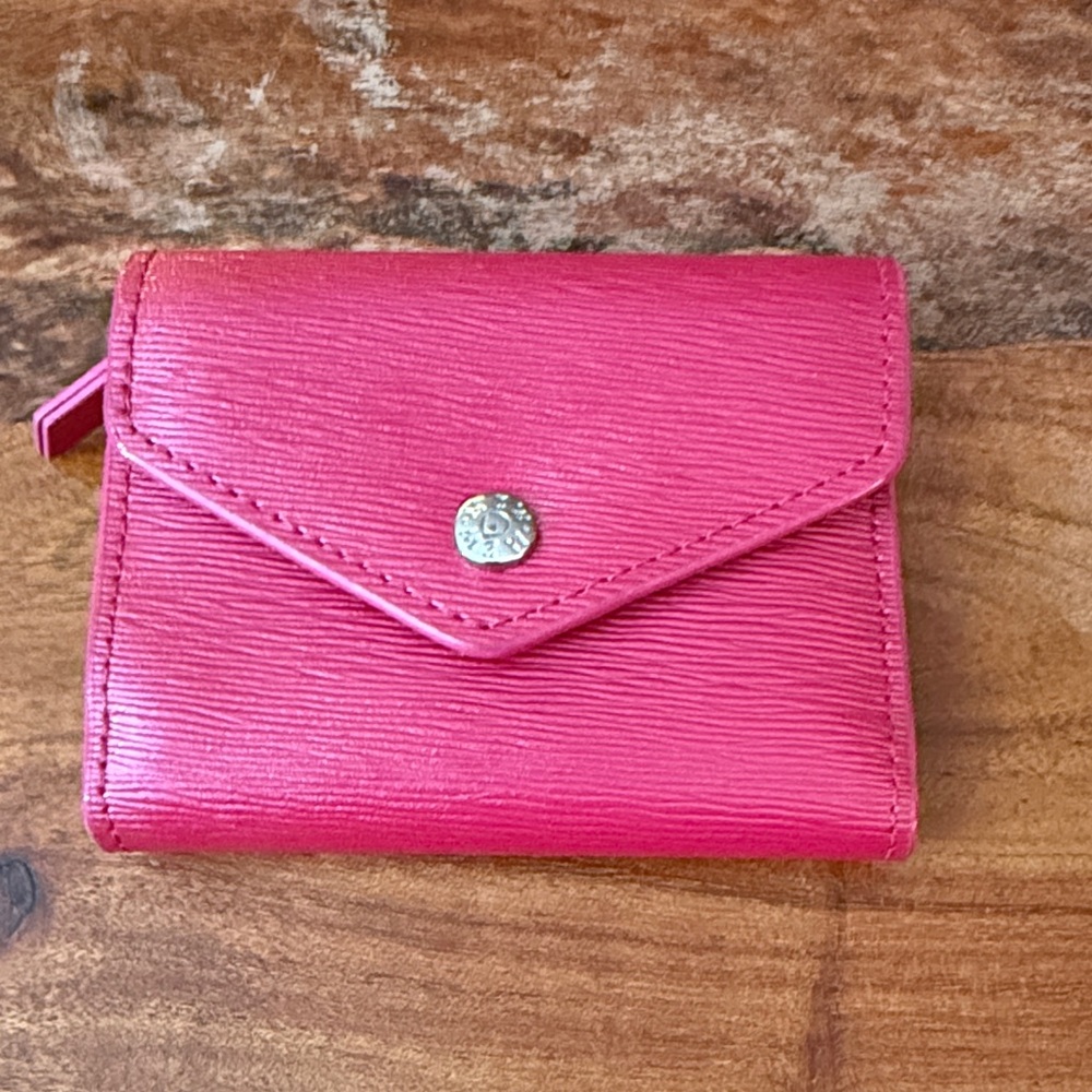 Hot Pink Leather Small Mz Wallace Wallet
